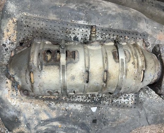 Catalytic converter during inventory preparation
